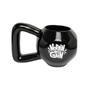 Imagem de Caneca 3D Peso Ketlebell Preto Cerâmica Presente Academia Pai Treino Musculação Personal Criativo