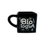 Imagem de Caneca 3D Quadrada 380Ml Preto Profissões Biologia Cerâmica