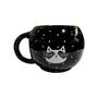 Imagem de Caneca 3D Redonda 630Ml Preto Poas Cats Love You Cerâmica