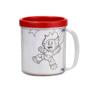 Imagem de Caneca Acrílica 300M Para Colorir - 25 Unidades - Vermelho