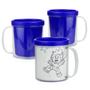 Imagem de Caneca Acrílica 300ml para Colorir - 5 unidades