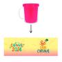 Imagem de Caneca Acrílica Rosqueável Personalizada - Carnaval 2024 - Pink - 1 unidade - Rizzo