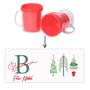 Imagem de Caneca Acrílica Rosqueável Personalizada - Feliz Natal com Nome - Vermelho - 1 unidade - Rizzo