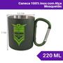 Imagem de Caneca Alça Mosquetão Inox Adventure Camping Esporte Premium