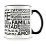 Imagem de Caneca Alegria Familia Felicidade Desejo Respeito