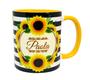 Imagem de Caneca Amarela Personalizada Presente Decorar Flor Girassol