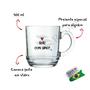 Imagem de Caneca Aspen Love 300ml Em Vidro - Frases a Escolher - Allmix - Xícara Presente Decoração