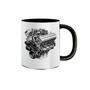 Imagem de Caneca Automotiva Motores de Combustão Interna V8 Power