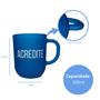 Imagem de Caneca Azul de Vidro 300ml