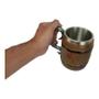 Imagem de Caneca Barril Envelhecido Tonel 400 Ml Medieval