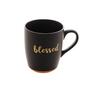 Imagem de Caneca Bon Gourmet Blessed 340ml Cerâmica Sofisticada