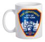 Imagem de Caneca Branca Militar Bombeiro Americano Fire Policia Nypd