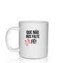 Imagem de Caneca Branca Personalizada Fé E Café