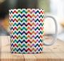 Imagem de Caneca Branca Personalizado Abstrato Zig Zag