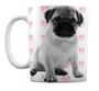 Imagem de Caneca Branca Personalizado Cachorro Pug