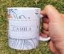 Imagem de Caneca Branca Personalizado Flor Branca