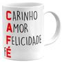 Imagem de Caneca café carinho amor felicidade fé presente café lover