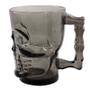 Imagem de Caneca Caveira Preta Viking Vidro 500ml Skull Chopp Mug