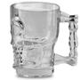 Imagem de Caneca Caveira Vidro Chopp Cerveja Festa Rock Beer 450Ml