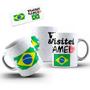 Imagem de Caneca Cerâmica Bandeira Brasil Visitei E Amei Viagem