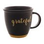 Imagem de Caneca Cerâmica Grateful Bon Gourmet 380ml Preto e Amarelo