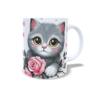 Imagem de Caneca Cerâmica Personalizada Gato / Gatinho Cinza - Modelo 785277