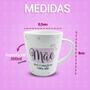 Imagem de Caneca Cerâmica Personalizada Xicara Presente Dia das Mães Frases Mãe 300ml