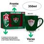 Imagem de Caneca Cerâmica Prime BrasFoot Fluminense 350 ML Licenciada Verde