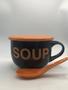 Imagem de Caneca ceramica sopa pt/laranja colher 470 ml