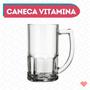 Imagem de Caneca Cerveja Modelo Vitamnina Com Alça 320ML Resistente 24 UN