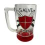 Imagem de Caneca Cerveja Vidro Personalizada 340 Ml Salve Jorge Verm