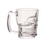 Imagem de Caneca chopp de vidro caveira clear 365ml home class