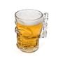 Imagem de Caneca chopp de vidro caveira clear 510ml home class