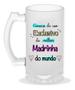 Imagem de Caneca Chopp Personalizada Dinda Madrinha Batizado