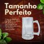 Imagem de Caneca Chopp Vidro 380ml Canelada Zero Grau