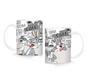 Imagem de caneca com cafe sem cafe perna longa personalizada 325ml porcelana