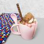 Imagem de Caneca Com Colher 300 ml Rosa