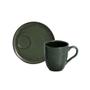 Imagem de Caneca com Pires Descentralizado Linhas Greenery 273ml - 1 Uni.