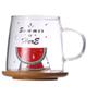 Imagem de Caneca com Tampa de Bambu Miniatura 3D 280ml - Melancia + Caixa, Perfeita para Presentes e Decoração Criativa.