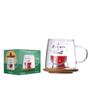 Imagem de Caneca com Tampa de Bambu Miniatura 3D 280ml - Melancia + Caixa, Perfeita para Presentes e Decoração Criativa.