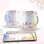 Imagem de Caneca com tema floral