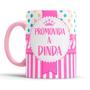 Imagem de Caneca Convite Madrinha de Batismo Dinda alça interior Rosa