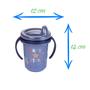 Imagem de Caneca Copinho Trio com Alça e Tampa de Proteção para Bico 330 ml Plasútil 