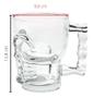 Imagem de Caneca Copo De Chopp Caveira Viking  Rock Style Vidro 515 ML  Resistente