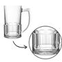 Imagem de Caneca Copo de Chopp Cerveja Vidro Com Alça Kit 6uni 320ml