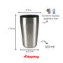 Imagem de Caneca Copo Térmico 360 Degrees 355ml