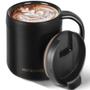Imagem de Caneca de Café Isolada com Alça - Copo de Aço Inoxidável 350ml/500ml