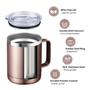 Imagem de Caneca de Café MEWAY em Aço Inoxidável (350ml) - Pacote com 8