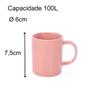 Imagem de Caneca de Cerâmica Rosa 100 ml