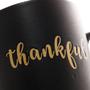 Imagem de Caneca de Cerâmica Thankful Preto Matt/Azul 340ml - Wolff